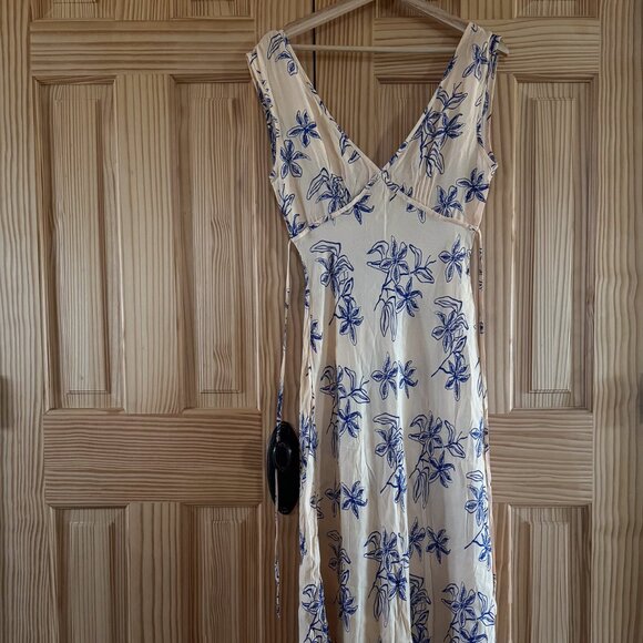 VRG GRL Sunlit Isle Bias Cut Maxi Dress Iris, 8 - Picture 2 of 7